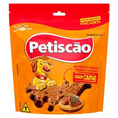 Bifinho Petiscão para Cães Adultos Sabor Carne Ossinho - 250g