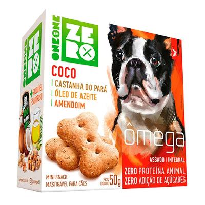 Biscoito Spin Pet Mini Snack Zero Ômega para Cães Sabor Coco e Castanha do Pará - 50g