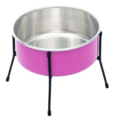 Comedouro NF Pet Aramado Simples Rosa - 1,5L
