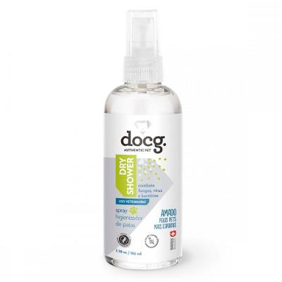 Higienizador de Patas docg. Dry Shower Spray para Cães e Gatos - 100 mL