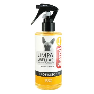Loção Limpa Orelha Sanol Dog para Cães e Gatos - 250 mL