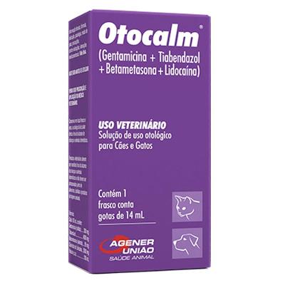 Otocalm Agener União Solução Otológico para Cães e Gatos - 14 mL