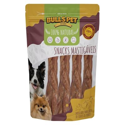 Petisco Bulls Pet Trança Bexiga Bovina para Cães - 3 Unidades