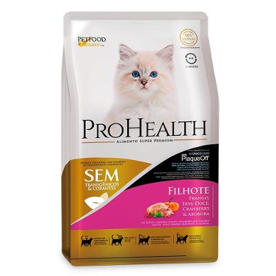 Ração  Seca Pro Health Super Premium Frango Erva-Doce Cranberry e Abóbora para Gatos Filhotes - 5 Kg