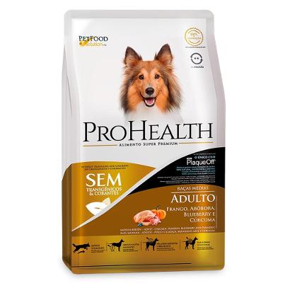 Ração  Seca  Super Premium Frango Abóbora Blueberry e Cúrcuma para Cães Adultos Porte Médio