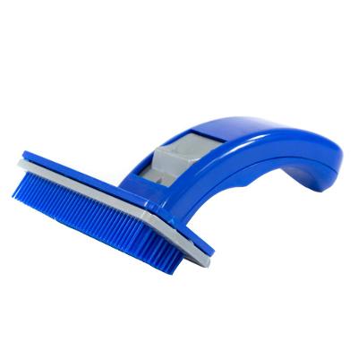 Rasqueadeira Auto Limpante  The Pets Brasil Azul - Tam. Único