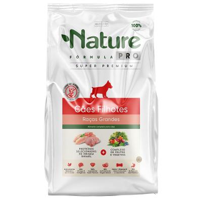 Ração Seca Alinutri Nature Fórmula Pro para Cães Filhotes Raças Grandes - 3 Kg