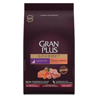 Ração Seca GranPlus Gourmet Salmão & Frango para Gatos Filhotes - 3 Kg