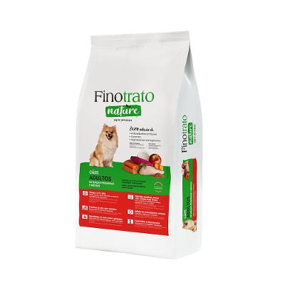 Ração Seca Finotrato Nature para Cães Adultos Raças Pequenas e Médias - 10,1 Kg