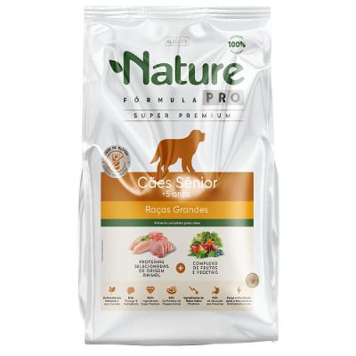 Ração Seca Alinutri Nature Fórmula Pro para Cães Sênior Raças Grandes com 5 Anos ou Mais - 15 Kg