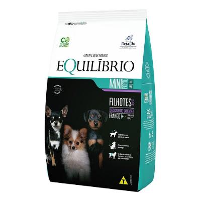 Ração Seca Equilíbrio Frango para Cães Filhotes de Porte Mini - 2,5 Kg