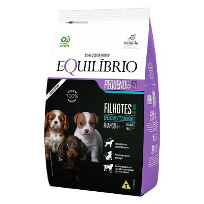 Ração Seca Equilíbrio Frango para Cães Filhotes de Porte Pequeno - 7,5 Kg