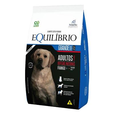 Ração Seca Equilíbrio Frango para Cães Adultos de Porte Grande - 15 Kg