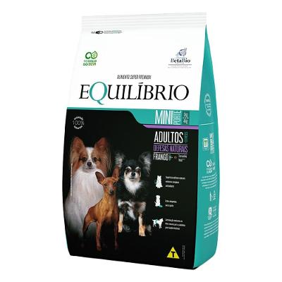 Ração Seca Equilíbrio Frango para Cães Adultos de Porte Mini - 2,5 Kg