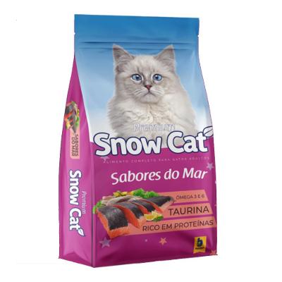 Ração Seca Snow Cat Sabores do Mar para Gatos Adultos - 1 Kg