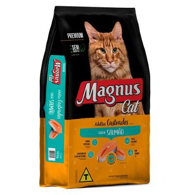 Ração Seca Magnus Cat Salmão para Gatos Adultos Castrados - 10,1 Kg