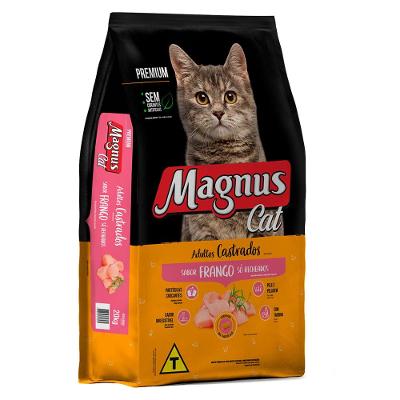 Ração Seca Magnus Cat Frango para Gatos Adultos Castrados - 20 Kg