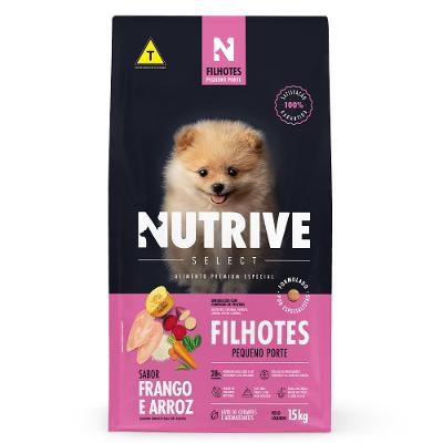 Ração Seca Nutrive Select Frango e Arroz para Cães Filhotes Porte Pequeno - 15 Kg