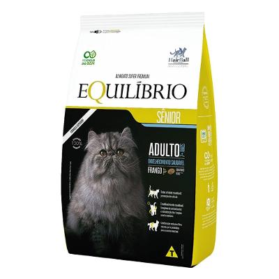 Ração Seca Equilíbrio Sênior Frango para Gatos Idosos - 1,5 Kg