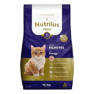 Ração Seca Nutrilus Pro+ Frango para Gatos Filhotes - 10,1 Kg