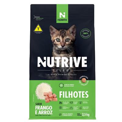 Ração Seca Nutrive Select Frango e Arroz Gatos Filhotes - 2,5 Kg