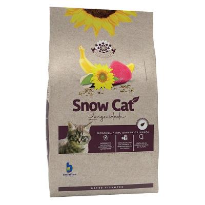Ração Seca Snow Cat Flores Longevidade para Gatos Filhotes - 1 Kg