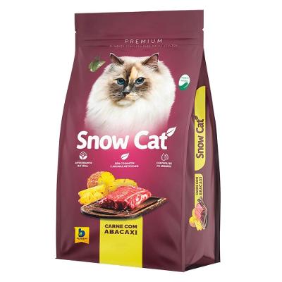 Ração Seca Snow Cat Carne com Abacaxi para Gatos - 10,1 Kg