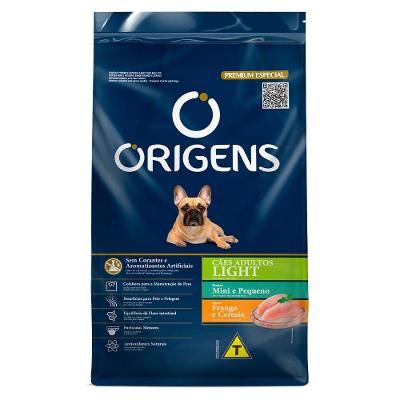 Ração Seca Origens Light Frango e Cereais para Cães Adultos Porte Mini e Pequeno - 10,1 Kg