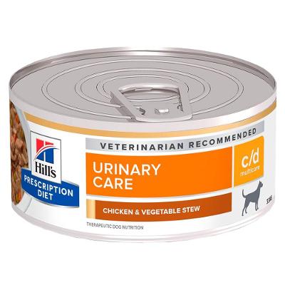 Ração Úmida Hill's Prescription Diet Lata c/d Cuidado Urinário para Cães - 156 g
