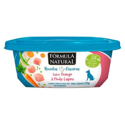 Ração Úmida Fórmula Natural Receitas Caseiras Frango a Moda Caipira para Cães - 270 g