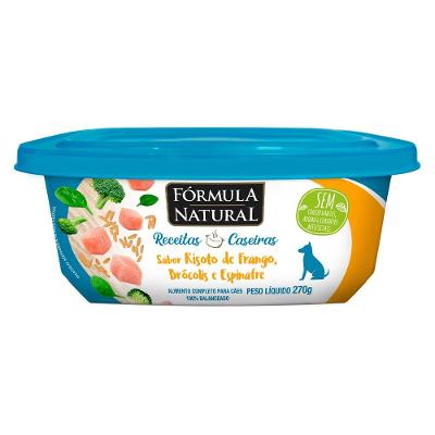 Ração Úmida Fórmula Natural Receitas Caseiras Risoto de Frango, Brócolis e Espinafre para Cães
