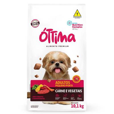 Ração Seca Óttima Carne e Vegetais para Cães de Porte Pequeno - 10,1 Kg