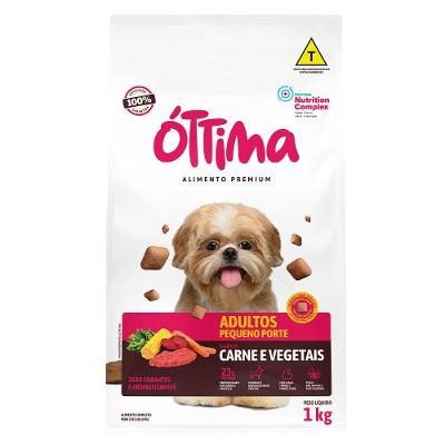 Ração Seca Óttima Carne e Vegetais para Cães de Porte Pequeno - 1 Kg