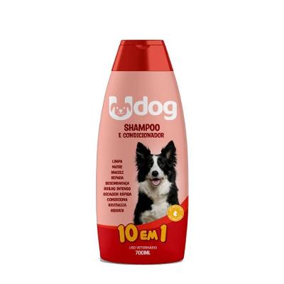 Shampoo e Condicionador Udog 10 em 1 para Cães - 700 mL