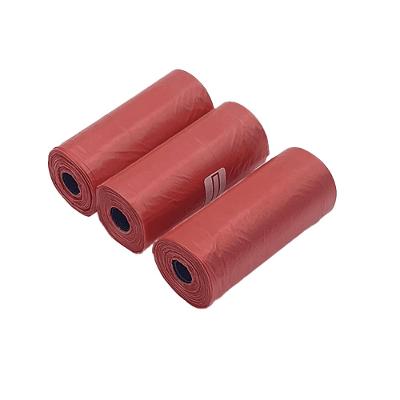 Refil Cata Caca Kroco Vermelho Biodegradável - 3 Rolos
