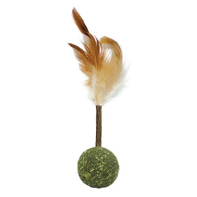 Brinquedo Cone Matatabi com Stick e Pena para Gatos - Tam. Único