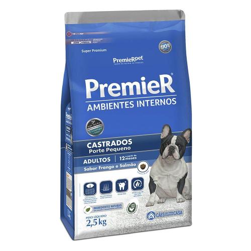 Ração Premier Pet Ambiente Interno Cães Castrados - 2,5 Kg