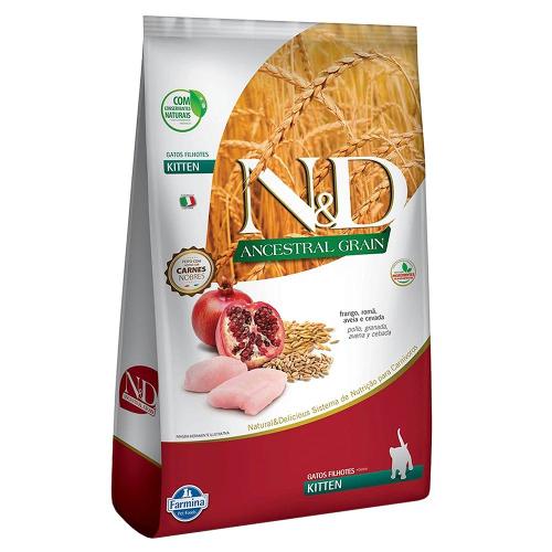 Ração Farmina N&D Ancestral Grain Frango Gatos Filhotes - 1,5 Kg