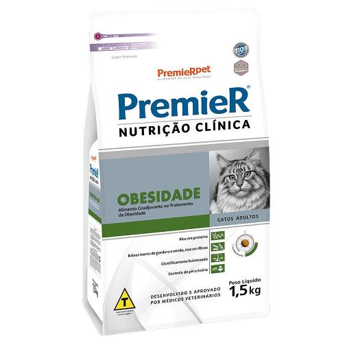 Ração Premier Nutrição Clínica para Gatos Obesidade - 1,5 Kg