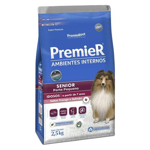 Ração Premier Pet Ambientes Internos Cães Sênior - 2,5 Kg