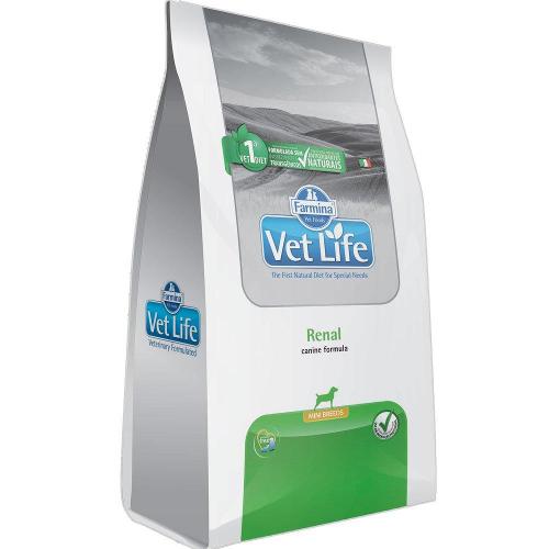 Ração Farmina Vet Life Natural Renal para Cães Mini - 2 Kg