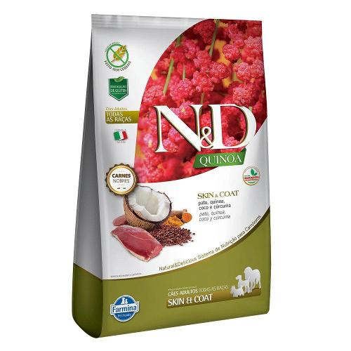 Ração Farmina N&D Quinoa Skin & Coat Pato para Cães Adultos de Todas as Raças - 10,1 Kg