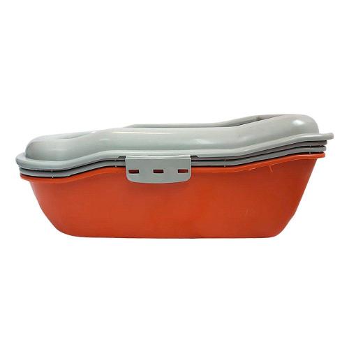 Bandeja Sanitária Durapets Furbox Laranja para Gatos - Tam. Único