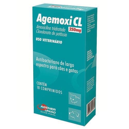 Antibiótico Agener União Agemoxi CL 10 comprimidos - 250 mg
