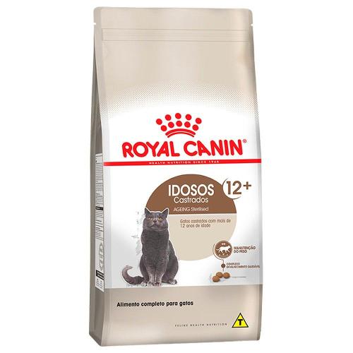 Ração Royal Canin Feline Health Nutrition Sterilised para Gatos Adultos Castrados Acima de 12 Anos