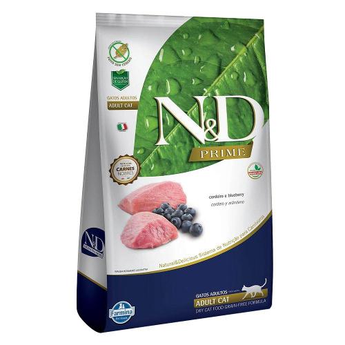Ração N&D Prime Cordeiro e Blueberry Gatos Adultos - 400 g