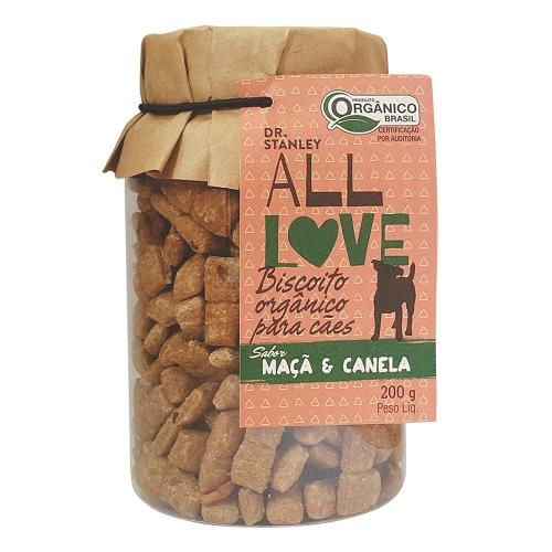Biscoito Orgânico All Love Maça & Canela para Cães - 200 g