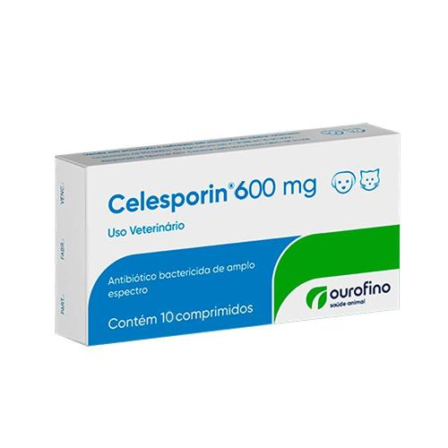Antibiótico Ouro Fino Celesporin de 10 Comprimidos - 600 mg