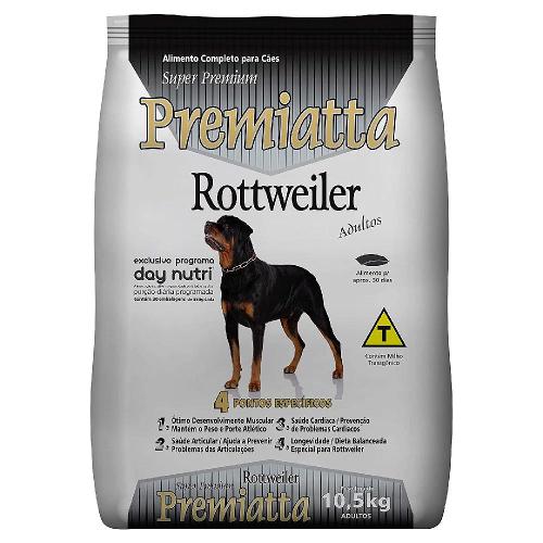 Ração Premiatta Rottweiler para Cães Adultos - 10,5 Kg
