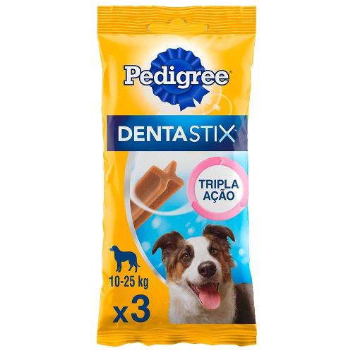 Petisco Pedigree Dentastix para Cães Adultos Porte Médio Sabor Carne - 3 Unidades